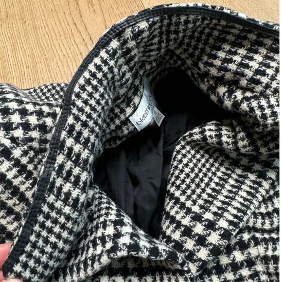 NEW Bloomingdales Women's Vintage 90's Wool Plaid Overcoat Cropped Peacoat - Picture 10 of 10